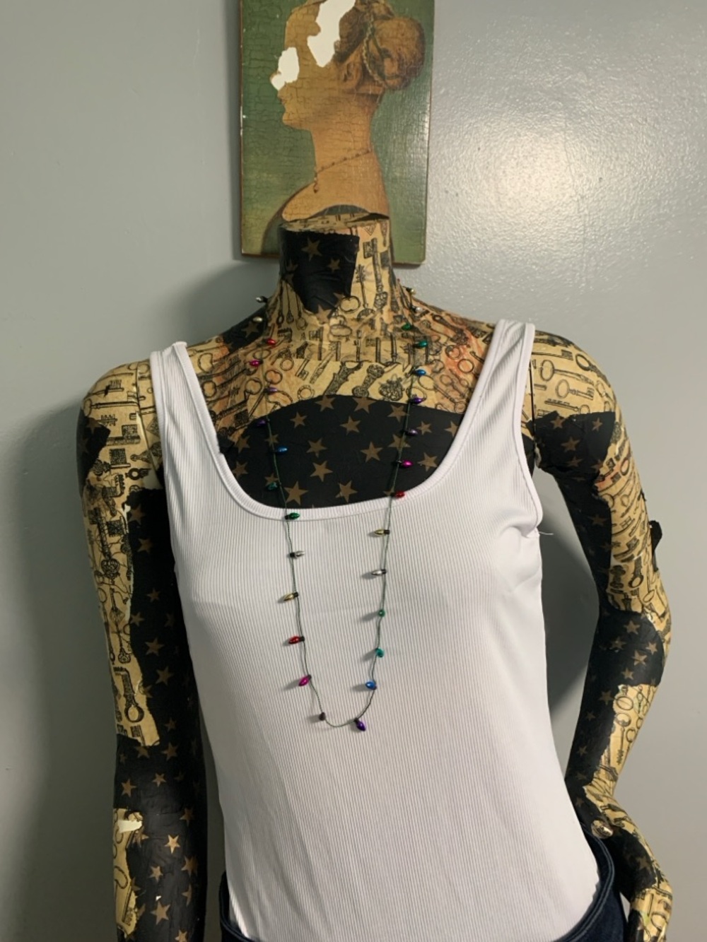 Festive Holiday Light Necklace